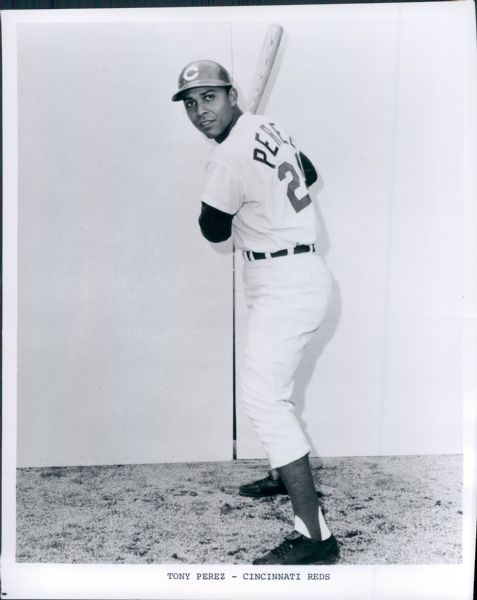 1968 & 1981 Tony Perez "The Sporting News Collection Archives" Original Type 1 8"x10" Photos - Lot of 2 - (Sporting News Collection Hologram/MEARS Type 1 Photo LOA)