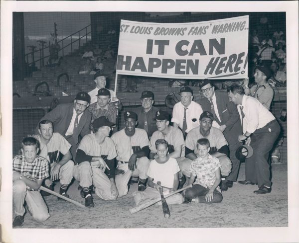 1956 St. Louis Browns "The Sporting News Collection Archives" Original Type 1 8"x10" Photo (Sporting News Collection Hologram/MEARS Type 1 Photo LOA)