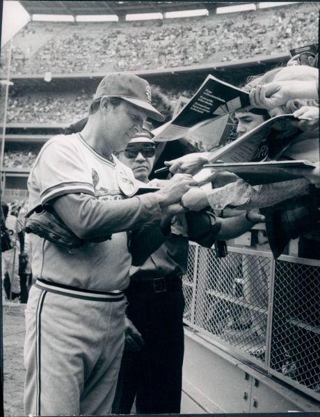 1957 & 1972 Stan Musial St. Louis Cardinals "The Sporting News Collection Archives" Original Type 1 8"x10" Photos - Lot of 2 - (Sporting News Collection Hologram/MEARS Type 1 Photo LOA)