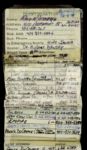Ray Nitschke Green Bay Packers Personal Black Book w/Numerous Teammate Phone Numbers