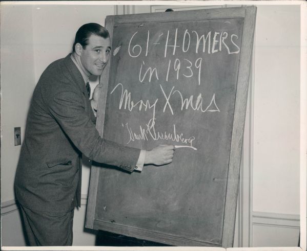 1939 Hank Greenberg Detroit Tigers "The Sporting News Collection Archives" Original Type 1 8"x10" Photo (Sporting News Collection Hologram/MEARS Type 1 Photo LOA)