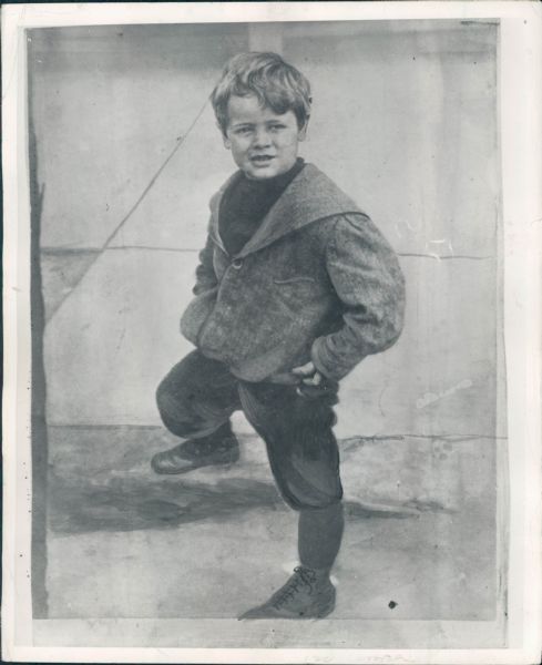 1920s Lou Gehrig at Age 4 New York Yankees New York Daily News "The Sporting News Collection Archives" Original Type 2 8" x 10" Photo (TSN/MEARS Photo LOA)
