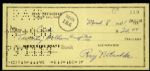 1961 Ray Nitschke Green Bay Packers Signed Check - JSA