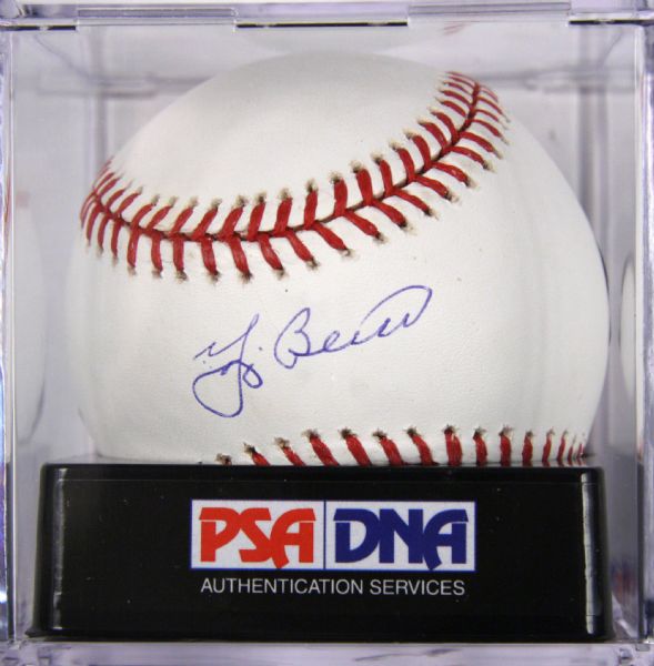Yogi Berra New York Yankees Single Signed OML (Selig) Baseball PSA/DNA GEM MT 10
