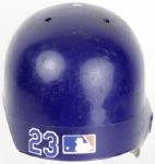 2003 Mark Teixeira Rookie Season Texas Rangers Game Used Batting Helmet (Meigray/MEARS LOA)
