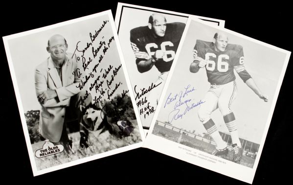 Ray Nitschke Green Bay Packers Signed 8" x 10" Photo - Lot of 3 - JSA