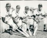 1953 Milwaukee Braves First Spring Training The Sporting News Collection Archives Original Type 1 8x10 Photos - Lot of 4 - (Sporting News Collection Hologram/MEARS Type 1 Photo LOA)