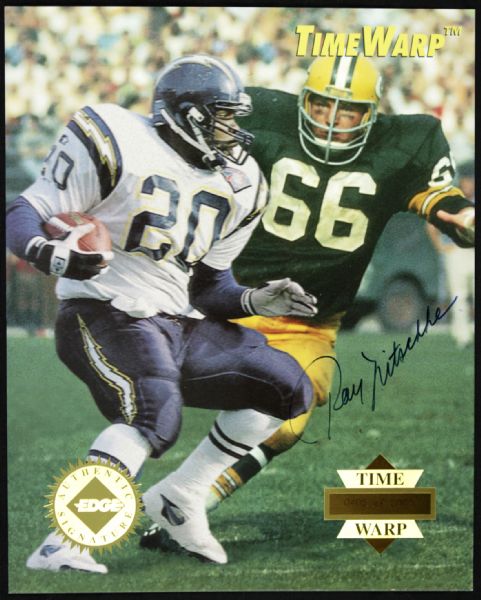 1995 Ray Nitschke Green Bay Packers Time Warp Signed 8" x 10" Photo 405/5,000 - JSA (Certified Autograph)