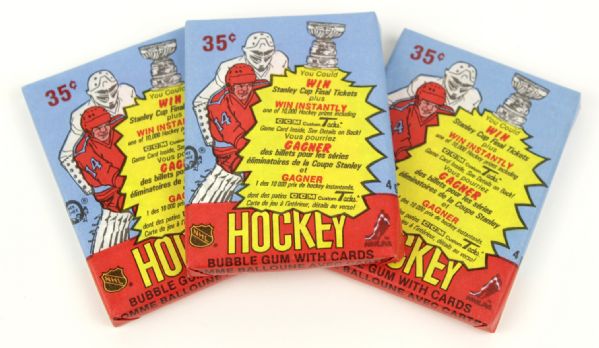1984/85 O-Pee-Chee Unopened Packs (3)