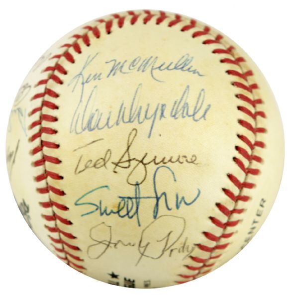 1970s Los Angeles Dodgers Signed ONL (Feeney) Baseball w/15 Sigs. Incl. Roy Campanella - JSA