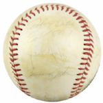 1970s Los Angeles Dodgers Signed ONL (Feeney) Baseball w/ 17 Signatures Incl. Duke Snider Don Drysdale - JSA