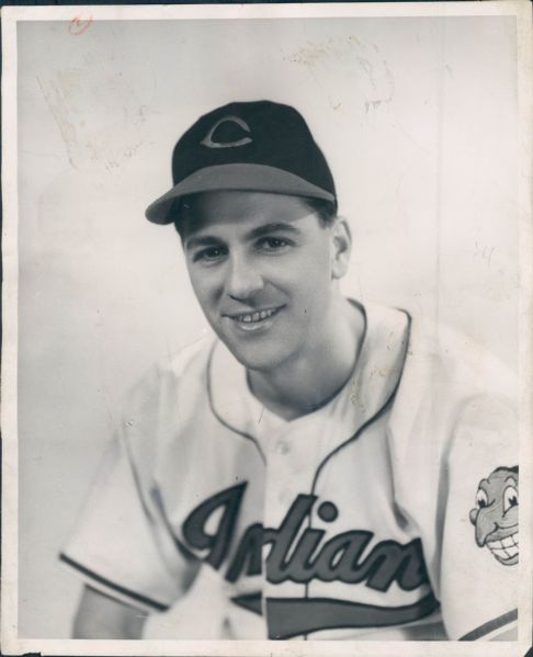 1948-49 Lou Boudreau Cleveland Indians "The Sporting News Collection Archives" Original Type 1 8"x10" Photo (Sporting News Collection Hologram/MEARS Type 1 Photo LOA)