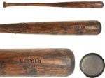 1924-25 Nemo Leibold Spalding Side Written Professional Model Game Used Bat - 1919 Black Sox Member (MEARS A8) 1:1, Only Known Example!