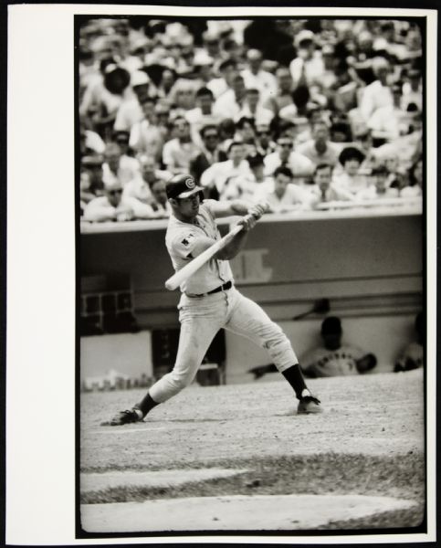 1969 Ron Santo Chicago Cubs SPORT Magazine Archive Collection Type 1 8" x 10" Photo (MEARS Type 1 LOA)