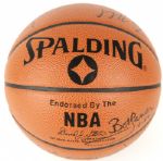 1980s Miller Lite All-Stars Multi Signed Basketball w/ Ray Nitschke Bert Jones - JSA