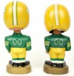 1968-70 Green Bay Packers Gold Round Base Nodder - Lot of 2