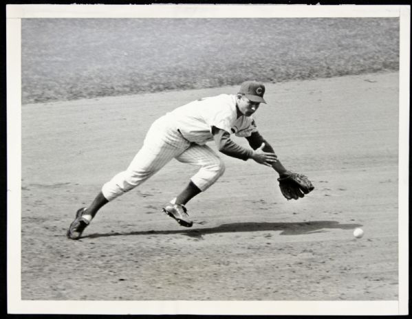 1963 Ron Santo Chicago Cubs SPORT Magazine Archive Collection Type 1 7" x 9" Photo (MEARS Type 1 LOA)
