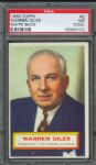 1956 Topps Warren Giles White Back #2 PSA NM 7 (OC)