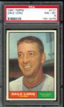 1961 Topps Senators Dale Long #117 PSA NM-MT 8