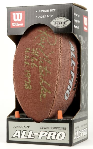 Ray Nitschke Green Bay Packers Signed Wilson Junior Size Football - JSA