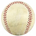 1970s Los Angeles Dodgers Signed ONL (Feeney) Baseball w/ 17 Signatures Incl. Duke Snider Don Drysdale - JSA