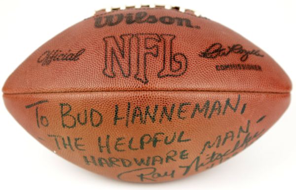 Ray Nitschke Green Bay Packers Signed Official Wilson NFL Football - JSA