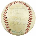 1970s Los Angeles Dodgers Signed ONL (Feeney) Baseball w/ 17 Signatures Incl. Duke Snider Don Drysdale - JSA