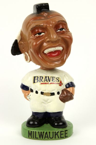 1963-65 Milwaukee Braves Green Base Bobblehead Nodder