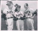 1958-61 Milwaukee Braves The Sporting News Collection Archives Original Type 1 8 x 10 Photo - Lot of 4 (Sporting News Collection Hologram/MEARS Type 1 Photo LOA)