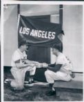 1957 Don Drysdale Brooklyn Dodgers "The Sporting News Collection Archives" Original Type 1 - 6" x 8" Photo (Sporting News Collection Hologram/MEARS Type 1 Photo LOA)