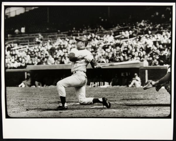 1960s Ron Santo Chicago Cubs SPORT Magazine Archive Collection Type 1 8" x 10" Photo (MEARS Type 1 LOA)
