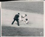 1949 Roy Campanella Brooklyn World Series Game 2 Out at second Dodgers World Series "The Sporting News Collection Archives" Original Type 1 8" x 10" Photo (TSN Hologram/MEARS Type 1 Photo LOA)