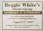 1997 Reggie White Green Bay Packers Signed Offical Wilson NFL Football - JSA