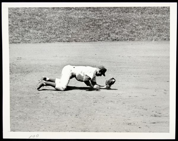 1961 Ron Santo Chicago Cubs SPORT Magazine Archive Collection Type 1 7" x 9" Photo (MEARS Type 1 LOA)