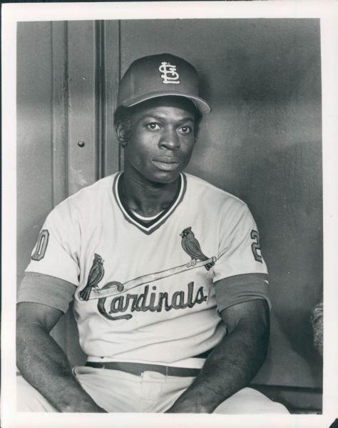 1979 Lou Brock St. Louis Cardinals "The Sporting News Collection Archives" Original Type 1 8"x10" Photo (Sporting News Collection Hologram/MEARS Type 1 Photo LOA)