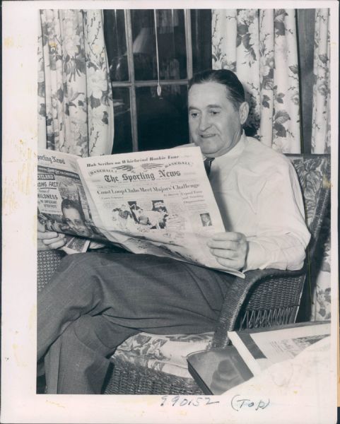 1948-52 Joe McCarthy Boston Red Sox "The Sporting News Collection Archives" Original Type 1 Production Art & Photo (Sporting News Collection Hologram/MEARS Type 1 Photo LOA)