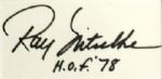 Ray Nitschke & Willie Davis Green Bay Packers Signed Cut Display - JSA