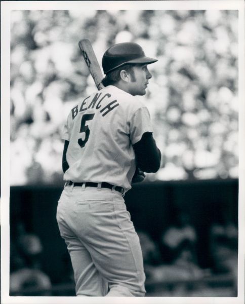 1971 Johnny Bench Cincinnati Reds "The Sporting News Collection Archives" Original Type 1 8"x10" Photo (Sporting News Collection Hologram/MEARS Type 1 Photo LOA)