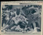 1988-92 Michael Jordan Chicago Bulls Chicago Sun-Times Original Type 1 Laser Photo - Lot of 12 (Sun Times Hologram/MEARS Type 1 Photo LOA)