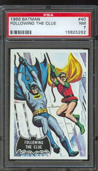 1966 Batman (Black Bat) Following The Clue #40 PSA NM 7