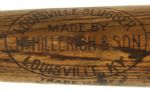 1905-1910 J.F. Hillerich & Son Professional Model Deadball Era Side Written Game Used Bat (MEARS LOA)