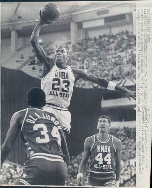 1984-89 Michael Jordan Chicago Bulls "Chicago Sun-Times" Original Type 1 Laser Photo - Lot of 10 (Sun Times Hologram/MEARS Type 1 Photo LOA)