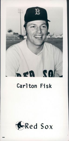 1973 Carlton Fisk Boston Red Sox "The Sporting News Collection Archives" Original Type 1 4"x8" Photo (Sporting News Collection Hologram/MEARS Type 1 Photo LOA)