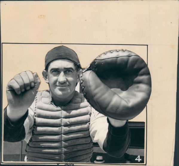1936 Mickey Cochrane Detroit Tigers "The Sporting News Collection Archives" Original Type 1 Production Art (Sporting News Collection Hologram/MEARS Type 1 Photo LOA)