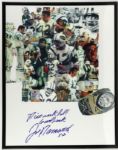 Joe Namath New York Jets Signed 16" x 20" Oversized Poster Board w/ Interesting Inscription - JSA