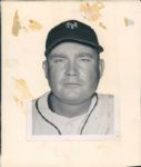 1949 Johnny Mize New York Giants The Sporting News Collection Archives Original Type 1 Production Art- Lot of 2 (Sporting News Collection Hologram/MEARS Type 1 Photo LOA)