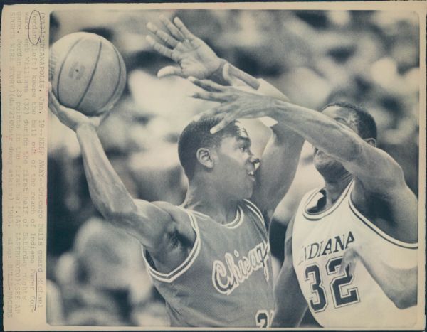 1984-85 Michael Jordan Chicago Bulls "Chicago Sun-Times" Original Type 1 Laser Photo - Lot of 13 (Sun Times Hologram/MEARS Type 1 Photo LOA)
