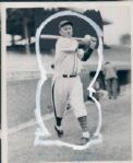 1922-41 Gabby Hartnett George Burke Chicago Cubs "The Sporting News Collection Archives" Original Type 1 Production Art (Sporting News Collection Hologram/MEARS Type 1 Photo LOA)