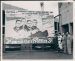 1948 Boston Braves Immortal Chaplains Stamp Billboard "The Sporting News Collection Archives" Original Type 1 8"x10" Photo (Sporting News Collection Hologram/MEARS Type 1 Photo LOA)