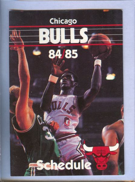 1984/85 Chicago Bulls Pocket Schedule 
